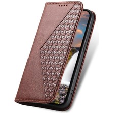 YH Mall Samsung Galaxy M54 Cüzdan Için Flip Case El Kayışı Standı Günlük Kullanım Eşkenar Dörtgen (Yurt Dışından)