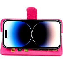 YH Mall IPhone 14 Için Flip Case Pro Kickstand Kart Tutucu Pu Deri Manyetik (Yurt Dışından)