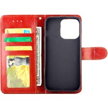 YH Mall IPhone 14 Için Flip Case Darbeye Pu Deri Kart Tutucu Kickstand (Yurt Dışından)