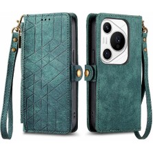 YH Mall Huawei Pura 70 Pro Için Flip Case Darbeye Deri Kılıf Cüzdan Çevirin (Yurt Dışından)