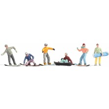 Noch 15826 1/87 Ölçek Snowboard Yapan Insan Figürleri