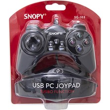 Snopy SG-103 Turbo Fonksiyon USB Gamepad