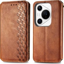 YH Mall Huawei Pura 70 Pro Için Flip Case Kapak Zarif Iş Cüzdan (Yurt Dışından)