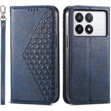 YH Mall Xiaomi Poco X6 Pro 5g Eşkenar Dörtgen Şekli Cüzdan Standı Günlük Kullanım Için Flip Case (Yurt Dışından)