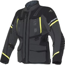 Clover Savana-4 WP Korumalı Motosiklet Montu Siyah  Sarı