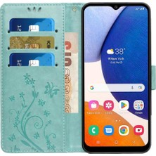 BDT Boutique Samsung Galaxy A15 Için Filp Durumda 5g Pu Deri Kart Tutucu Kickstand Bilek (Yurt Dışından)