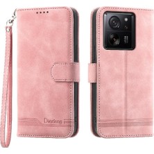 BDT Boutique Xiaomi 13T Premium Kart Yuvaları Için Flip Case Bileklik Manyetik Kapatma (Yurt Dışından)