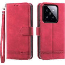 BDT Boutique Xiaomi 14 Pro Premium Manyetik Kapatma Bileklik Kart Yuvaları Için Flip Case (Yurt Dışından)