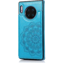 BDT Boutique Cüzdan Kart Tutucu Kılıf ile Huawei Mate 30 Desen Çiçek Çift Flip (Yurt Dışından)