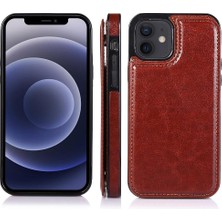 BDT Boutique IPhone 12 Için Cüzdan Durumda Çift Manyetik Toka Kart Yuvaları ile Kickstand (Yurt Dışından)