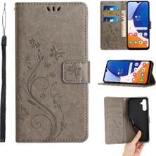 BDT Boutique Samsung Galaxy A15 Için Filp Durumda 5g Pu Deri Kart Tutucu Kickstand Bilek (Yurt Dışından)