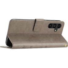 BDT Boutique Samsung Galaxy A15 Için Filp Durumda 5g Pu Deri Kart Tutucu Kickstand Bilek (Yurt Dışından)