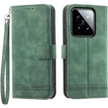 BDT Boutique Xiaomi 14 Bileklik Manyetik Kapatma Nakit Cep Kart Yuvaları Için Flip Case (Yurt Dışından)