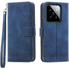 BDT Boutique Xiaomi 14 Bileklik Manyetik Kapatma Nakit Cep Kart Yuvaları Için Flip Case (Yurt Dışından)