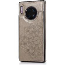 BDT Boutique Cüzdan Kart Tutucu Kılıf ile Huawei Mate 30 Desen Çiçek Çift Flip (Yurt Dışından)