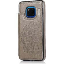 BDT Boutique Cüzdan Kart Tutucu Kılıf ile Huawei Mate 20 Pro Çift Düğmeler Pu Flip (Yurt Dışından)