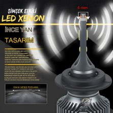 Zeron Premium Series H4 LED Xenon Şimşek Etkili LED Xenon LED Ampul