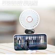 Stylish Homestead 1 Adet Mini Taşınabilir Fan, El Tipi Fan Kişisel Mini Fan USB Şarj Edilebilir 5 Hızlı, 90° Katlanabilir Pil LED Ekranlı, Okul Malzemeleri Için Masaüstü Fan Çalışma Süresi (Yurt Dışından)