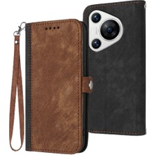 BDT Boutique Huawei Pura 70 Için Kickstand Koruyucu Cüzdan Flip Folio Kitap Pu (Yurt Dışından)