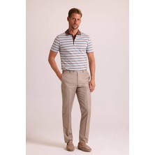 Ysf Erkek Bej Regular Fit Kumaş Pantolon