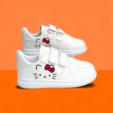 Amazon Design Hello Cat Baskılı Sneaker Kız Çocuk Spor Ayakkabı