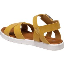 Ponchiq Hardal Sarı Unisex Çocuk Sandalet