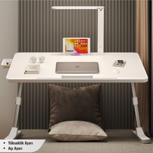 Tekno Trust Plastik Yükseklik ve Açı Ayarlı Laptop Sehpası | Katlanır Çalışma Masası |çok Fonksiyonlu Laptop Se