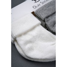 Olay Socks Pamuk 9lu Bebek Çorap, Bebek Mavi Gri 9lu Çorap Seti, Yeni Doğan Hediyelik 9lu Çorap Seti