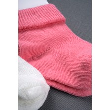 Olay Socks Pamuk 9lu Bebek Çorap, Bebek Pembe Sarı 9lu Çorap Seti, Yeni Doğan Hediyelik 9lu Çorap Seti