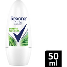 Rexona Üstün Koruma Kadın Roll On Deodorant Bambu & Aloe Vera 72 Saat Kesintisiz Koruma 50 Ml