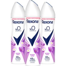 Rexona Kadın Sprey Deodorant Mystic Love %0 Alüminyum 150 ml x3