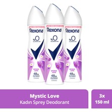 Rexona Kadın Sprey Deodorant Mystic Love %0 Alüminyum 150 ml x3