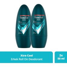 Rexona Üstün Koruma Erkek Roll On Deodorant Xtra Cool 72 Saat Kesintisiz Koruma 50 Ml X2