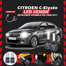 Citroen C-Elysee 2010-2023 Sis Farı Uyumlu Şimşek Etkili LED Xenon Premium Series H11