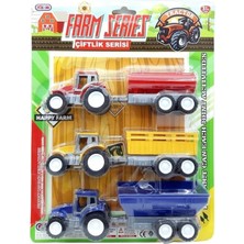 Farm Series Oyuncak Traktör Seti 3'lü Oyuncak Traktör Set