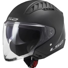 Ls2 Copter 2 Mat Siyah Kask (Güneş Vizörlü)