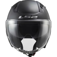 Ls2 Copter 2 Mat Siyah Kask (Güneş Vizörlü)