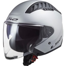 Ls2 Copter 2 Mat Gri Kask (Güneş Vizörlü)