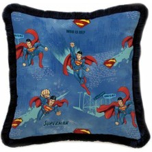 Adawall Blue Superman Dekoratif Kırlent EY360