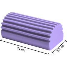Myclean Nemli Silgi Sünger, Çok Amaçlı Toz Alma ve Temizlik Süngeri - 2 Adet (Mor & Sarı)
