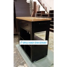 Dipole Furniture Handy Mat Lake Siyah Mutfak Servant Mobilyası