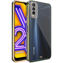 Techno Guru Vivo Y20S Şık ve Parlak Tasarımlı Voit Clear Premium Silikon Kılıf