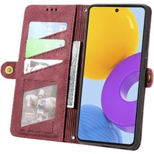 Manyi Mall Samsung Galaxy M52 5g Cüzdan Darbeye Basit Iş Için Flip Case (Yurt Dışından)