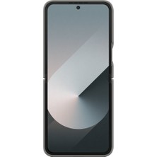 Samsung Galaxy Flip6 Yüzüklü Slikon Kılıf -  Gri