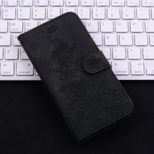 SZY Mall Xiaomi Poco M6 4g Kabartmalı Zambak Manyetik Kickstand Kart Için Flip Case (Yurt Dışından)