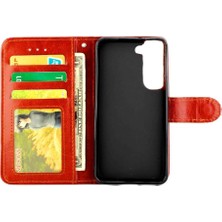 SZY Mall Samsung Galaxy S22 5g Kickstand Manyetik Kapatma Kartı Pu Için Flip Case (Yurt Dışından)