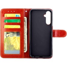 SZY Mall Samsung Galaxy M34 5g Darbeye Kickstand Kart Tutucu Pu Için Flip Case (Yurt Dışından)