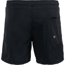 Miami Beach Siyah Su Itici Özellikli Naylon Kumaş Düz Renk Basic Erkek Plaj Deniz Şort Mayo - 540-SIYAH