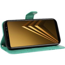 SZY Mall Samsung Galaxy A8 2018 Için Flip Case Kredi ile Ayrılabilir El Kayışı (Yurt Dışından)