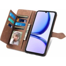 SZY Mall Realme Not 50 Çok Renkli Flip Fermuar Tarzı Cüzdan Yuvası Için Flip Case (Yurt Dışından)